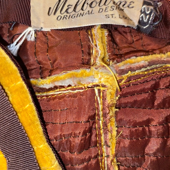 Melbourne of NY Mustard brown Quilted Women\'s flapper style SZ 22 hat Cap beanie main image 8